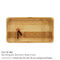 50 Rectangular Bamboo Desk Clock