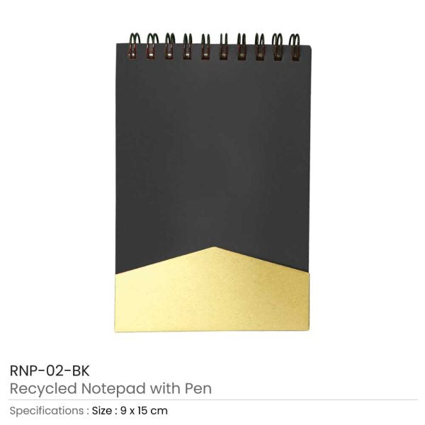50 Recycled Notepad with Pen