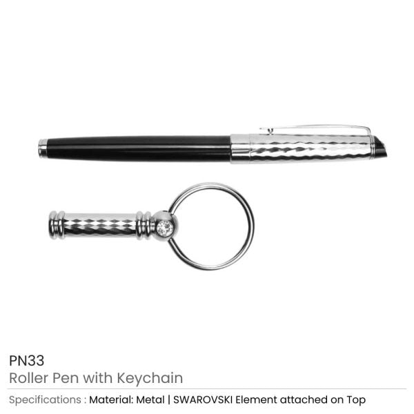 50 Roller Pen and Keychain