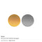 250 Round Flat Metal Badges