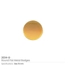 250 Round Flat Metal Badges