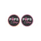 250 Round Flat Metal Badges