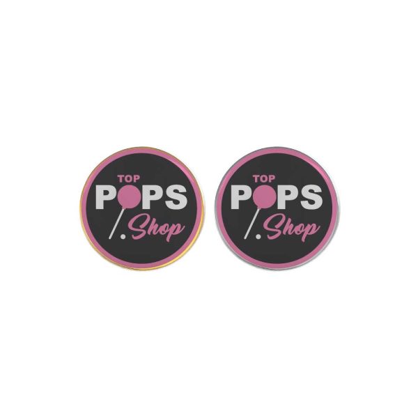 250 Round Flat Metal Badges