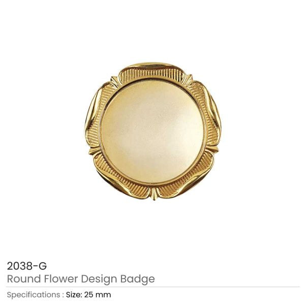 50 Round Flower Design Logo Badges
