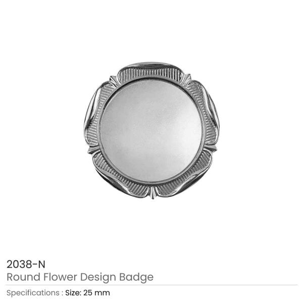 50 Round Flower Design Logo Badges