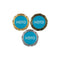250 Round Flower Design Logo Badges
