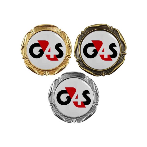 50 Round Flower Design Logo Badges