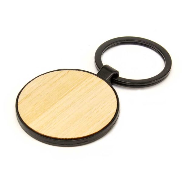 200 Metal Keychain with Bamboo