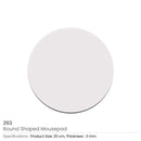 200 Mouse Pads in Round Shape