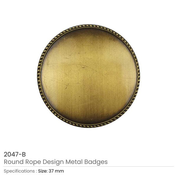 50 Round Rope Design Logo Badges