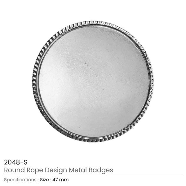 100 Round Rope Design Logo Badges