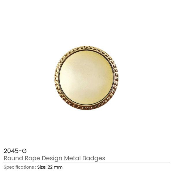 50 Round Rope Design Logo Badges