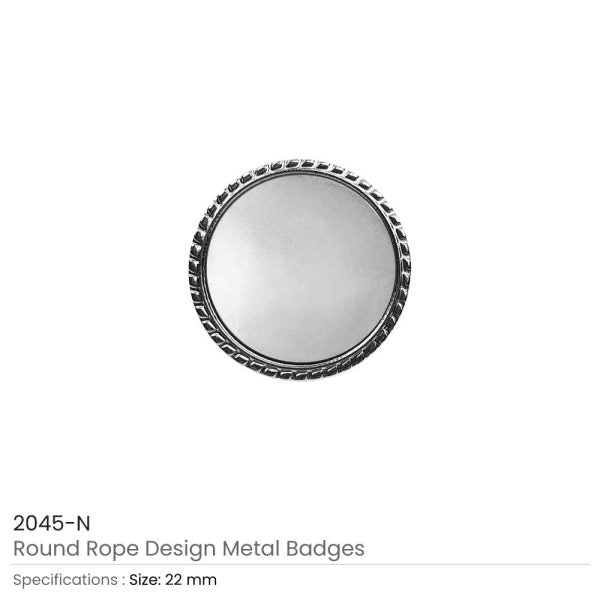 50 Round Rope Design Logo Badges