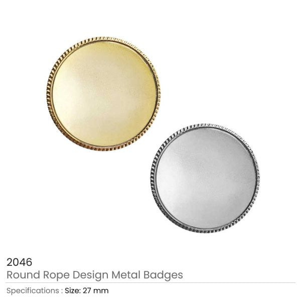 250 Round Rope Design Logo Badges