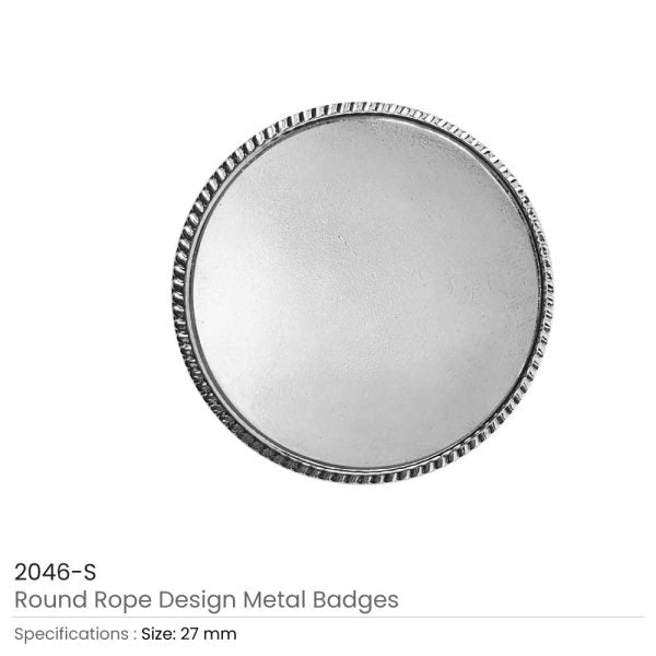 250 Round Rope Design Logo Badges
