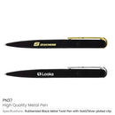 500 Rubberized Metal Pens