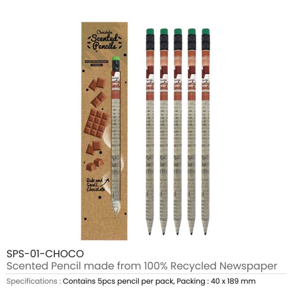 50 Scented Pencils Sets (Chocolate)