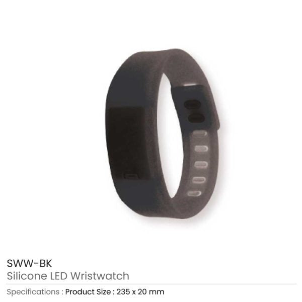 50 Silicone Wristbands with Digital Watch