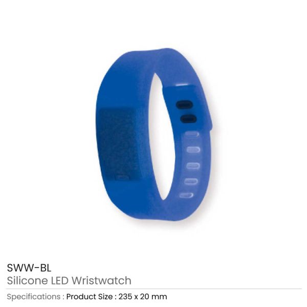 50 Silicone Wristbands with Digital Watch
