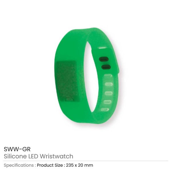 50 Silicone Wristbands with Digital Watch