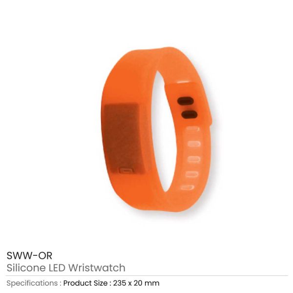 50 Silicone Wristbands with Digital Watch