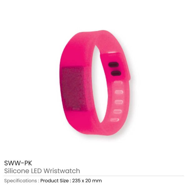 50 Silicone Wristbands with Digital Watch