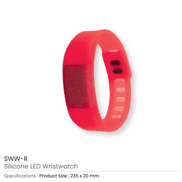 50 Silicone Wristbands with Digital Watch