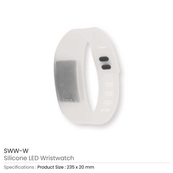 50 Silicone Wristbands with Digital Watch