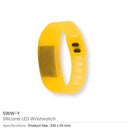600 Silicone Wristbands with Digital Watch