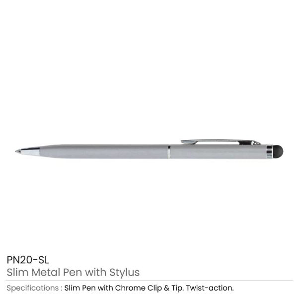1000 Slim Metal Pens with Stylus