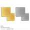 250 Square Flat Metal Badges