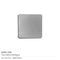 250 Square Flat Metal Badges