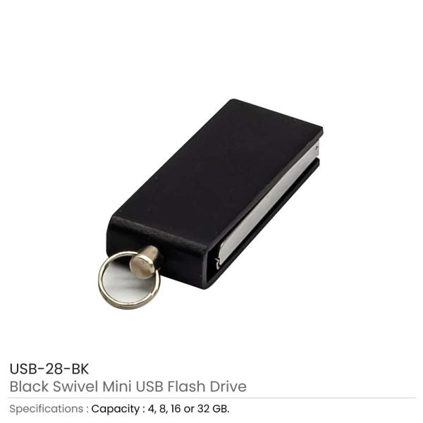 50 Mini Swivel USB Flash Drives - 4 GB