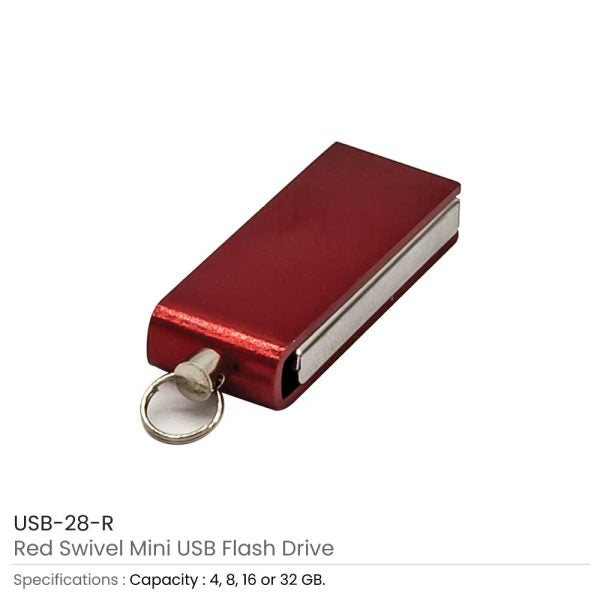 50 Mini Swivel USB Flash Drives - 4 GB