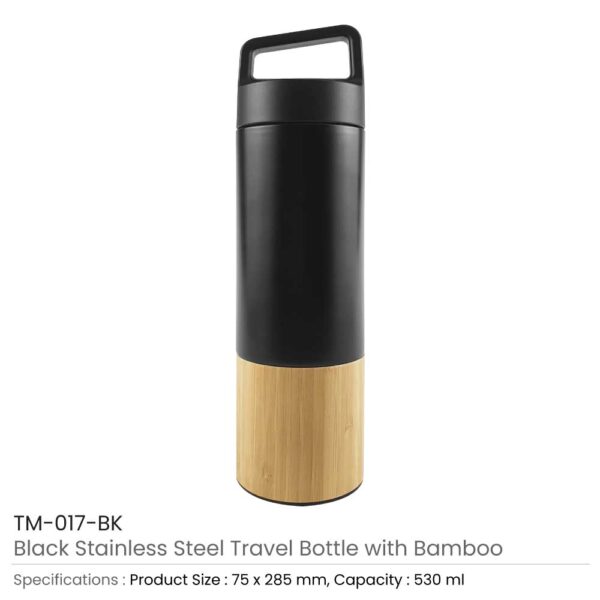 50 Travel Bottles with Bamboo