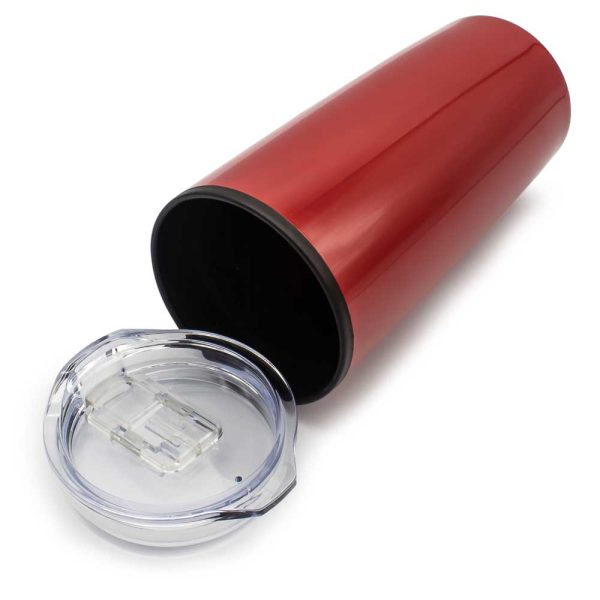 50 Double-Wall Travel Mugs with Clear Lid