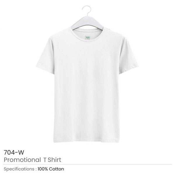 50 Promotional T-Shirts White - Small Size