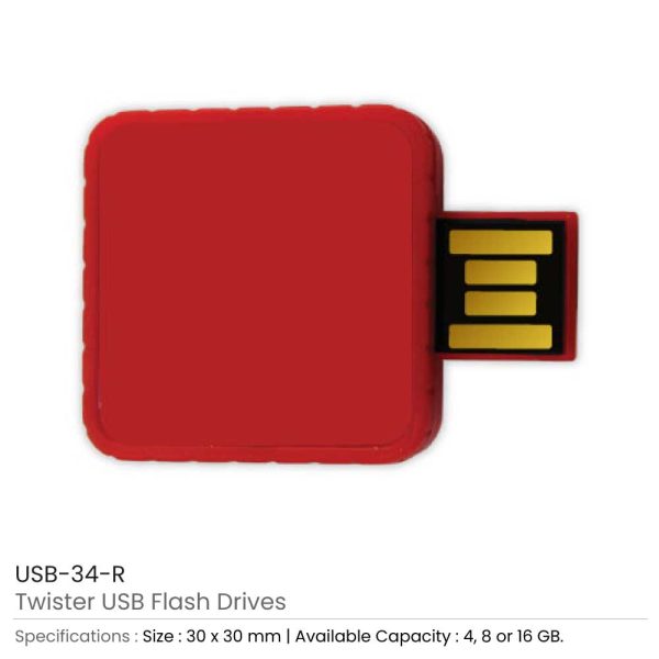 500 Twister USB Flash Drives