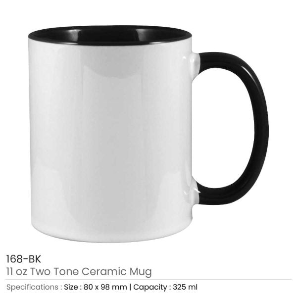 35 Two Tone Ceramic Mugs