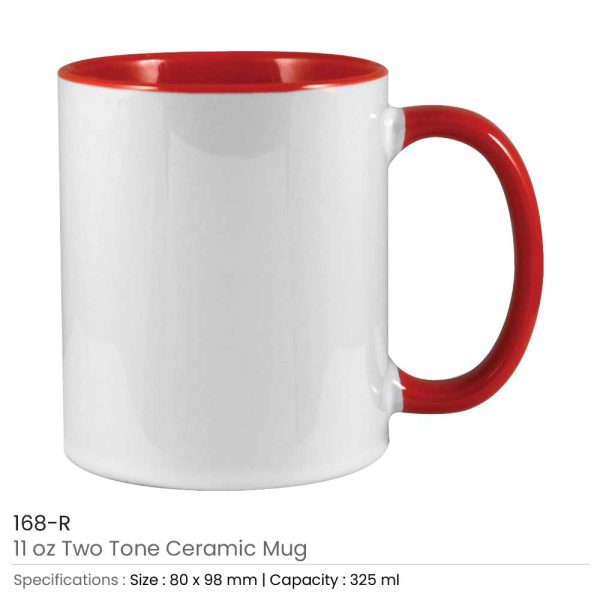 35 Two Tone Ceramic Mugs