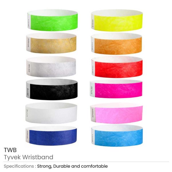 50 Tyvek Wristbands