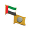 250 UAE Flag Badges