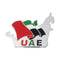 500 UAE Map Shape Flag Badges