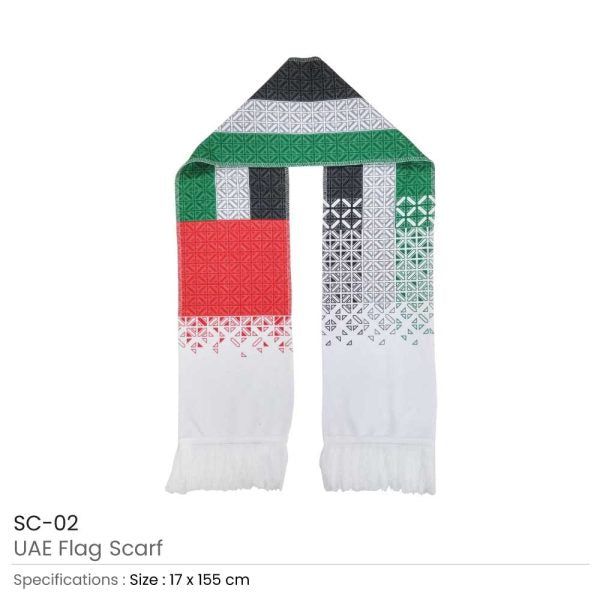 50 UAE Flag Scarfs