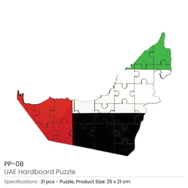50 UAE Map Hardboard Puzzles