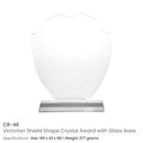 10 Victorian Shield Crystal Awards