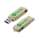 200 Wheat Straw Swivel USB Flash Drives