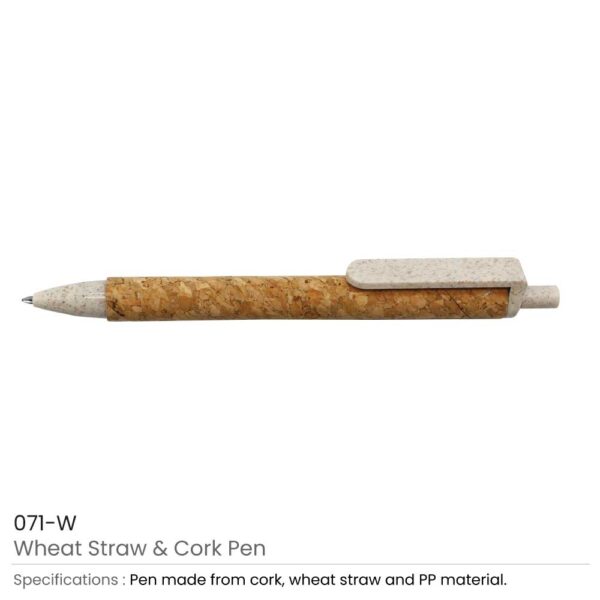 1000 Wheat Straw and Cork Pens