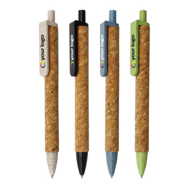 1000 Wheat Straw and Cork Pens