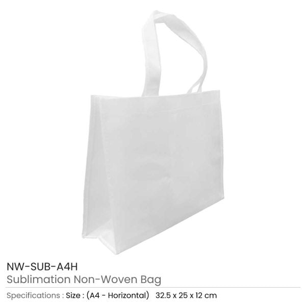 200 A4 White Non Woven Bags
